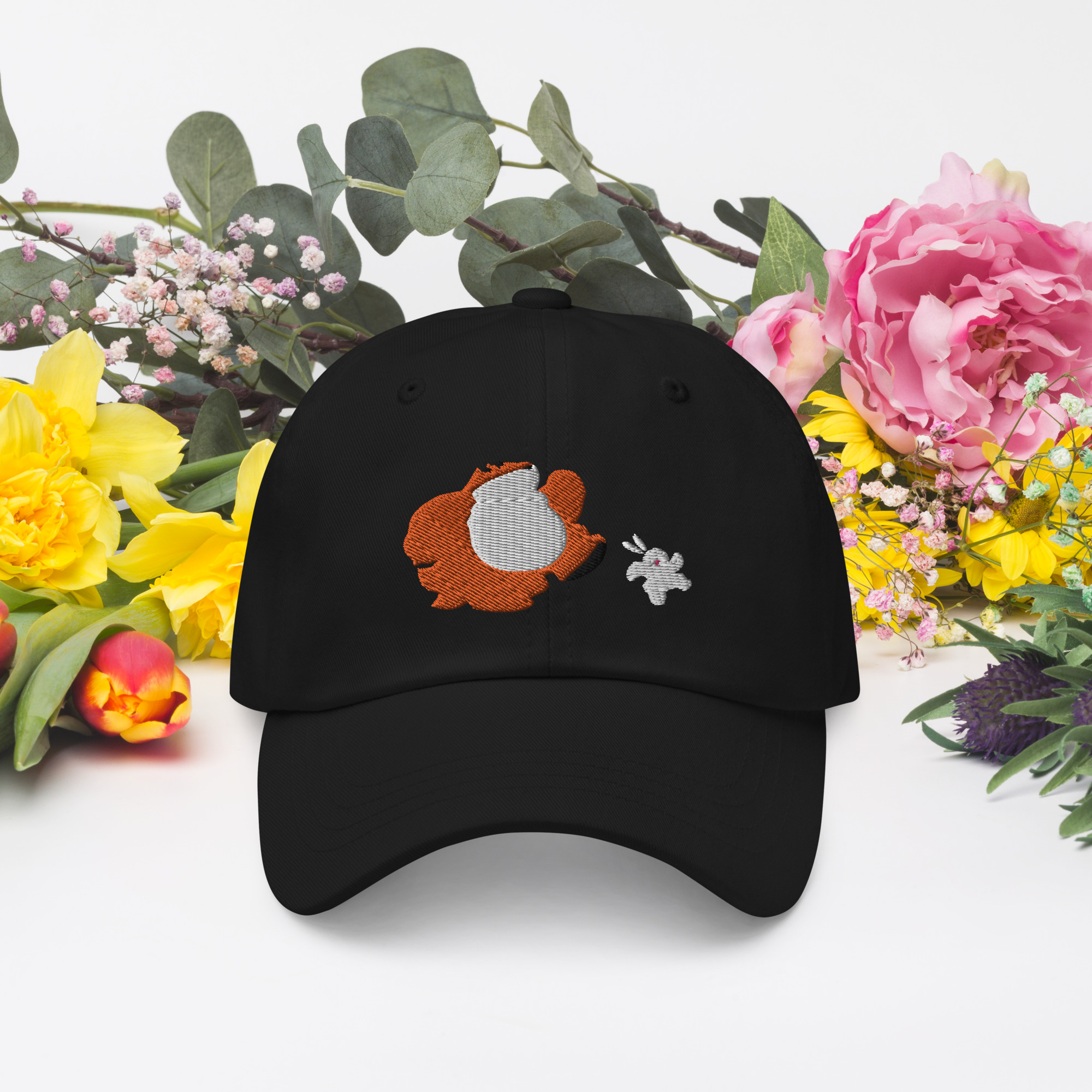 "Tiny Kitsune & Buni" Dad hat